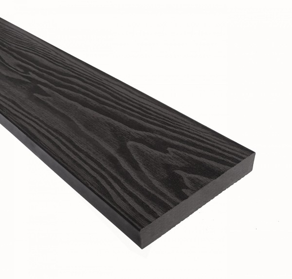 Террасная доска из ДПК Terrapol Смарт 3D Полнотелая без паза Черное дерево купить в Зеленодольске