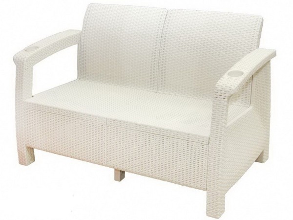 Двухместный диван Yalta Sofa Seаt белый купить в Зеленодольске