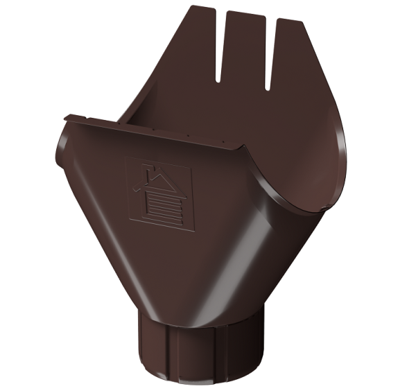 Воронка желоба D125 Döcke STAL PREMIUM Шоколад, (RAL 8019) купить в Зеленодольске