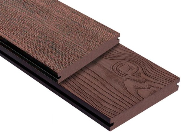 Террасная доска ДПК Outdoor 3D полнотелая STORM/OCEAN BROWN коричневая микс купить в Зеленодольске