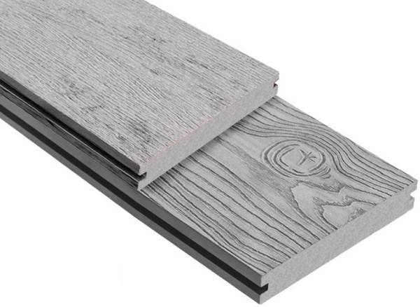 Террасная доска ДПК Outdoor 3D полнотелая STORM/OCEAN GREY серая микс купить в Зеленодольске