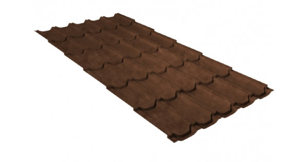 Металлочерепица квинта плюс 0,45 Safari Twincolor Brown купить в Зеленодольске