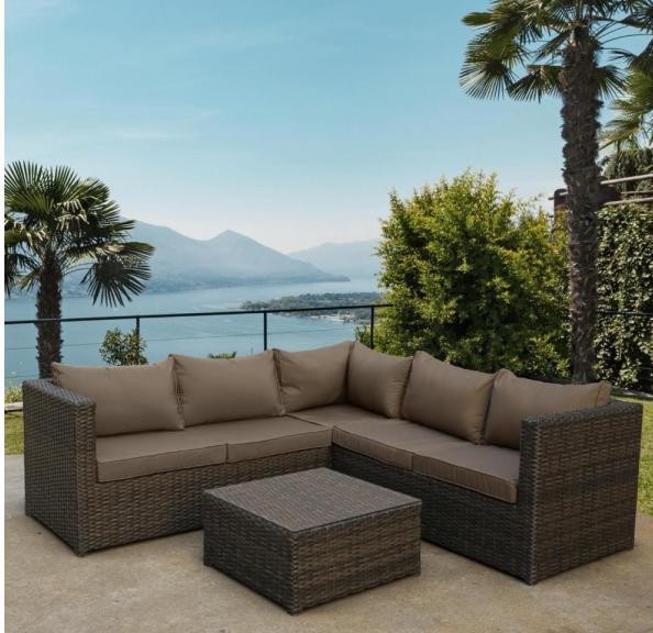 Комплект мебели AFINA плетеной из иск. ротанга YR825A Brown/Beige купить в Зеленодольске
