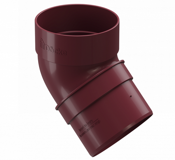 Колено 45˚ПВХ Docke STANDART красный купить в Зеленодольске