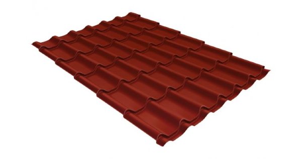 Металлочерепица классик 0,5 Satin RAL 3009 оксидно-красный купить в Зеленодольске