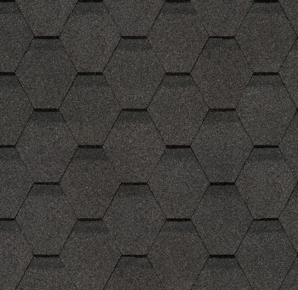 Гибкая черепица Docke, коллекция Шестигранник Серый купить в Зеленодольске