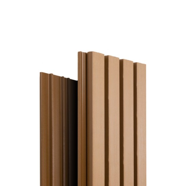 Фасадная доска Ecodecking Техно реечная 200х26х3000 Бронза купить в Зеленодольске