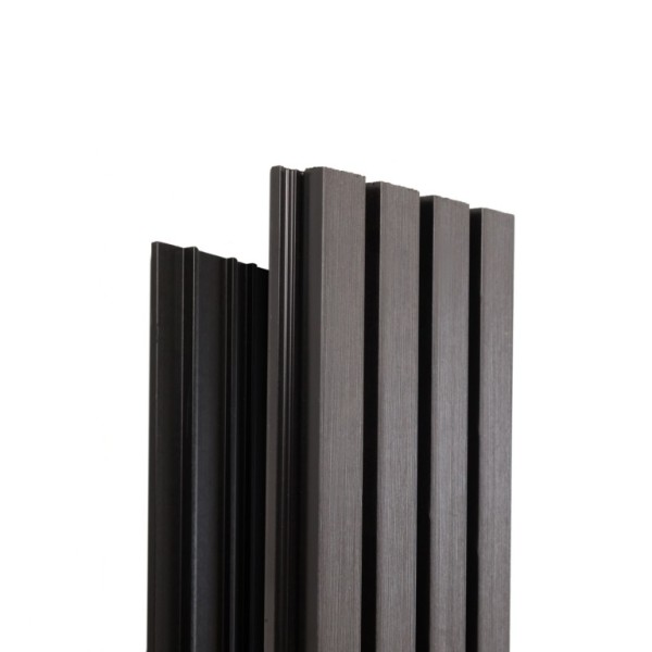 Фасадная доска Ecodecking Техно реечная 200х26х3000 Графит купить в Зеленодольске