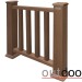 Ограждение из ДПК Outdoor Классик 3D STORM коричневый микс купить в Зеленодольске