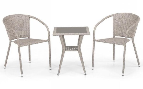 Комплект плетеной мебели AFINA из иск. ротанга T25C/Y137C-W85 Latte 2Pcs купить в Зеленодольске
