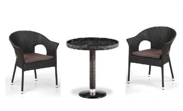 Комплект плетеной мебели AFINA из иск. ротанга T601/Y79A-W53 Brown 2Pcs купить в Зеленодольске