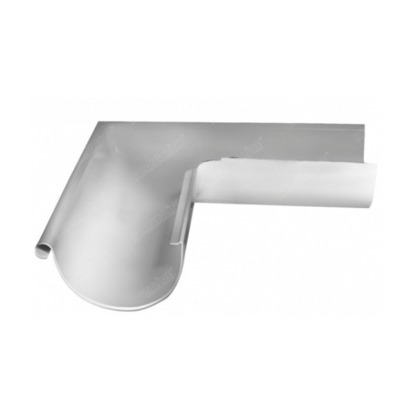 Водосток Grand Line 125x90 – Угол наружный 90° RAL 9003 купить в Зеленодольске