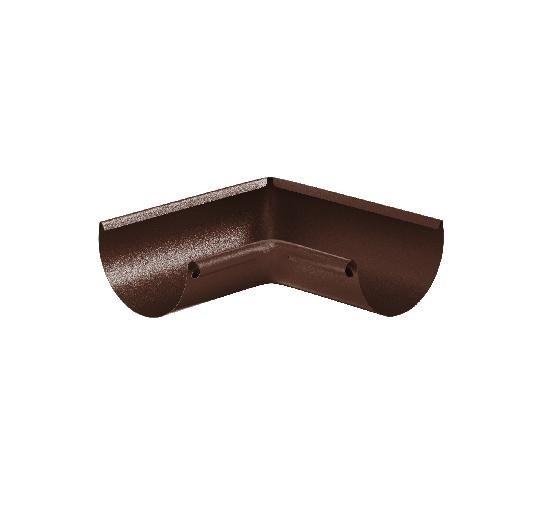 Водосток Aquasistem, Система 125x90 - Угол желоба, внутренний 90° RAL 8017 Коричневый matt купить в Зеленодольске