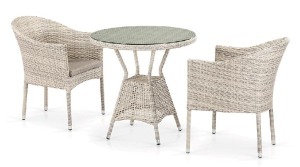 Комплект плетеной мебели AFINA из иск. ротанга T705ANT/Y350-W85 Latte 2Pcs купить в Зеленодольске