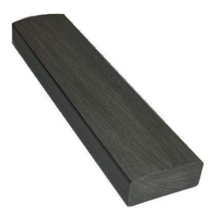 Лавочный брус Ecodecking Некст полнотелый брашированный 70х35 графит купить в Зеленодольске