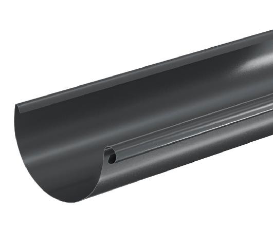 Водосток Aquasistem, система 150/100 - Водосточный желоб 3.00м RAL 7024 Тёмно-серый купить в Зеленодольске