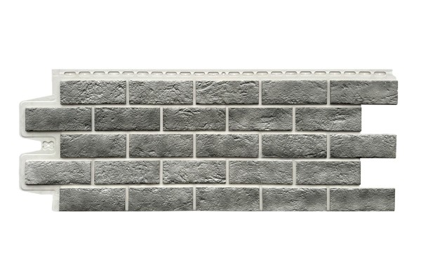 Фасадная панель Grand Line Состаренный кирпич Элит гранит, ШОВ белый купить в Зеленодольске