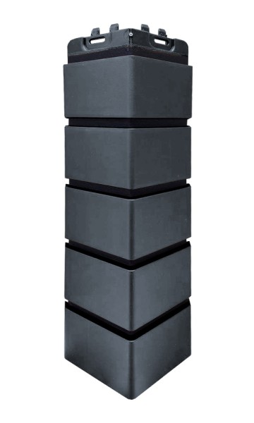 Угол Grand Line состаренный кирпич премиум Графит (шов RAL 9005) купить в Зеленодольске